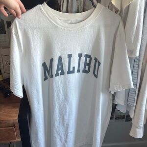 White Malibu Graphic T-Shirt